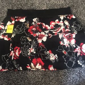 Floral skater skirt